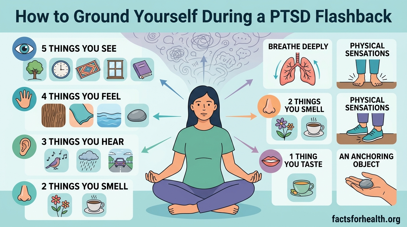 How to Ground Yourself During a PTSD Flashback