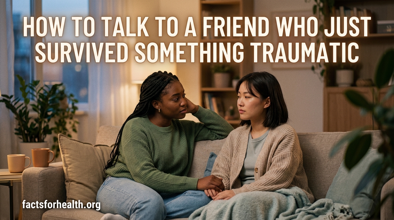 How to Talk to a Friend Who Just Survived Something Traumatic