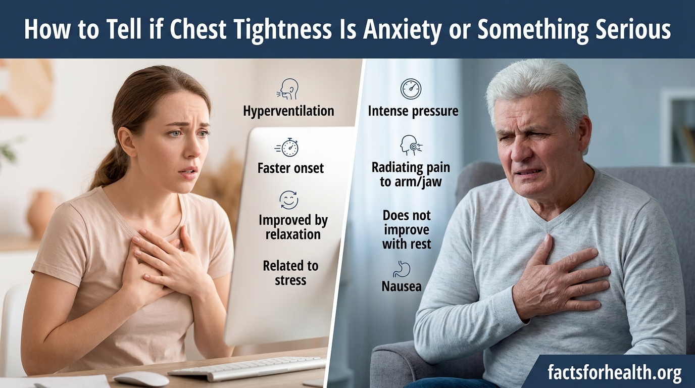 How to Tell if Chest Tightness Is Anxiety or Something Serious