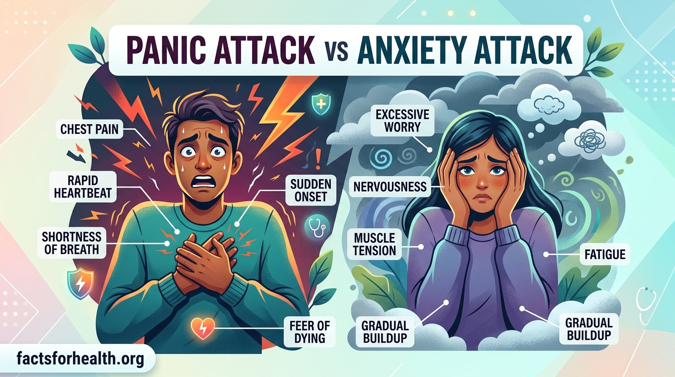 Panic Attack vs Anxiety Attack
