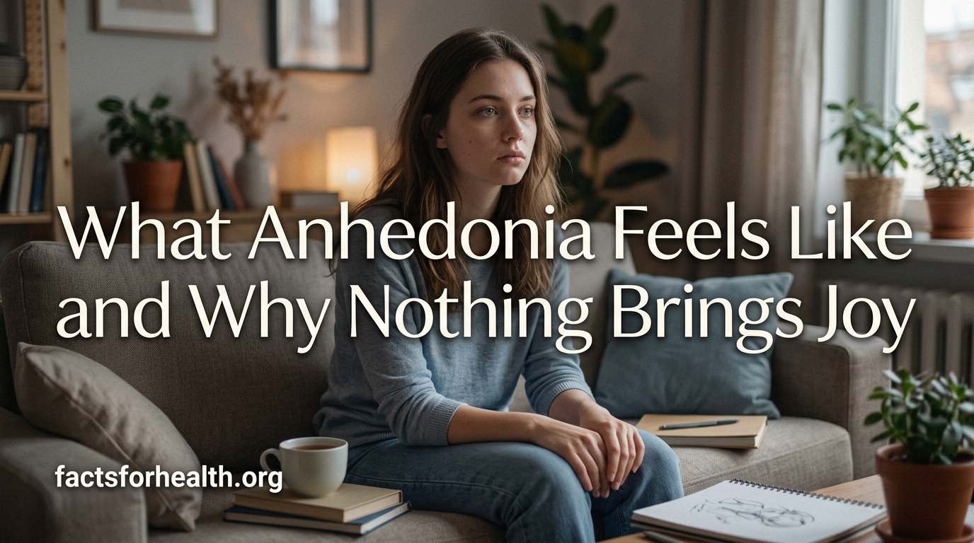 What Anhedonia Feels Like and Why Nothing Brings Joy