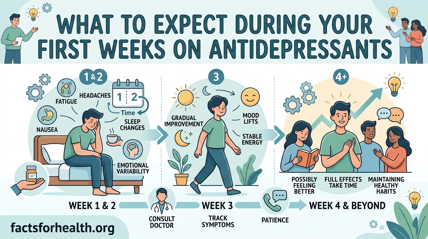 What to Expect During Your First Weeks on Antidepressants