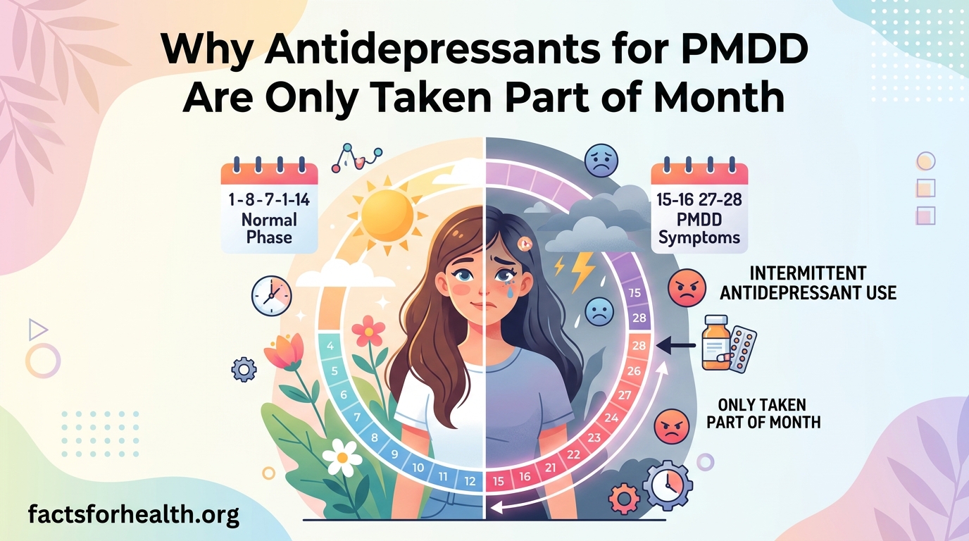 Why Antidepressants for PMDD Are Only Taken Part of Month
