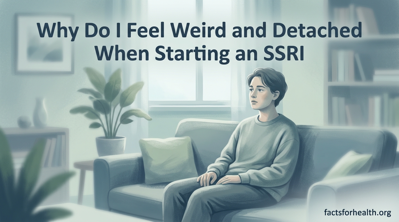 Why Do I Feel Weird and Detached When Starting an SSRI