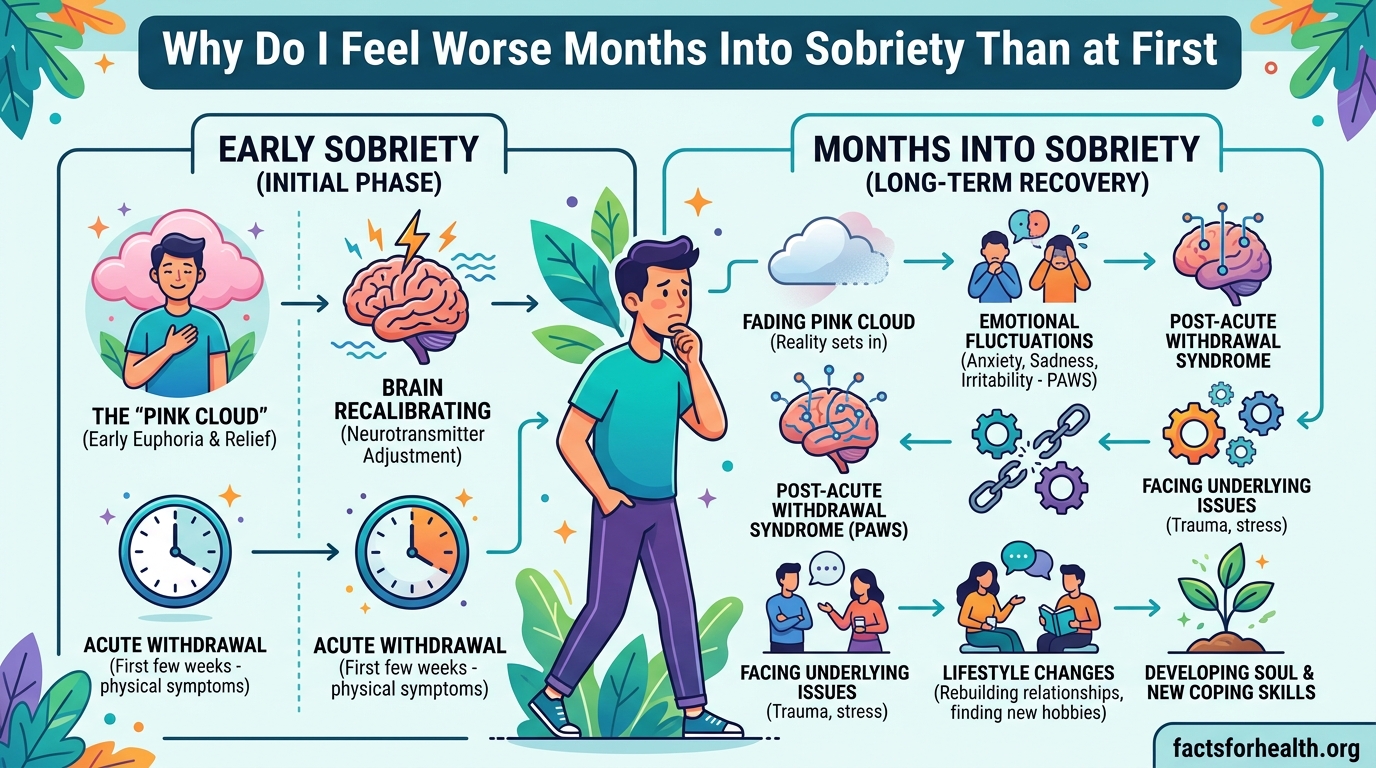Why Do I Feel Worse Months Into Sobriety Than at First