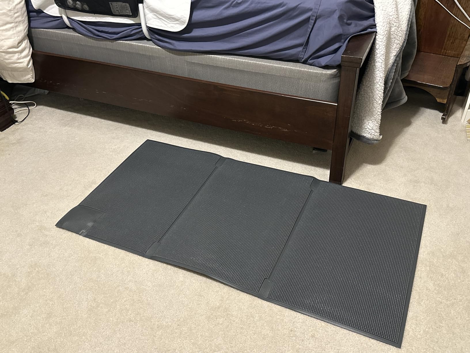 Smart Caregiver Floor Mat Alarm and Pager System - Includes Wireless Pager that Alerts When Someone Steps on the Durable 24in x 48in Floor Mat Sensor | Pressure-sensing floor mat, fall and wandering prevention customer photo 2