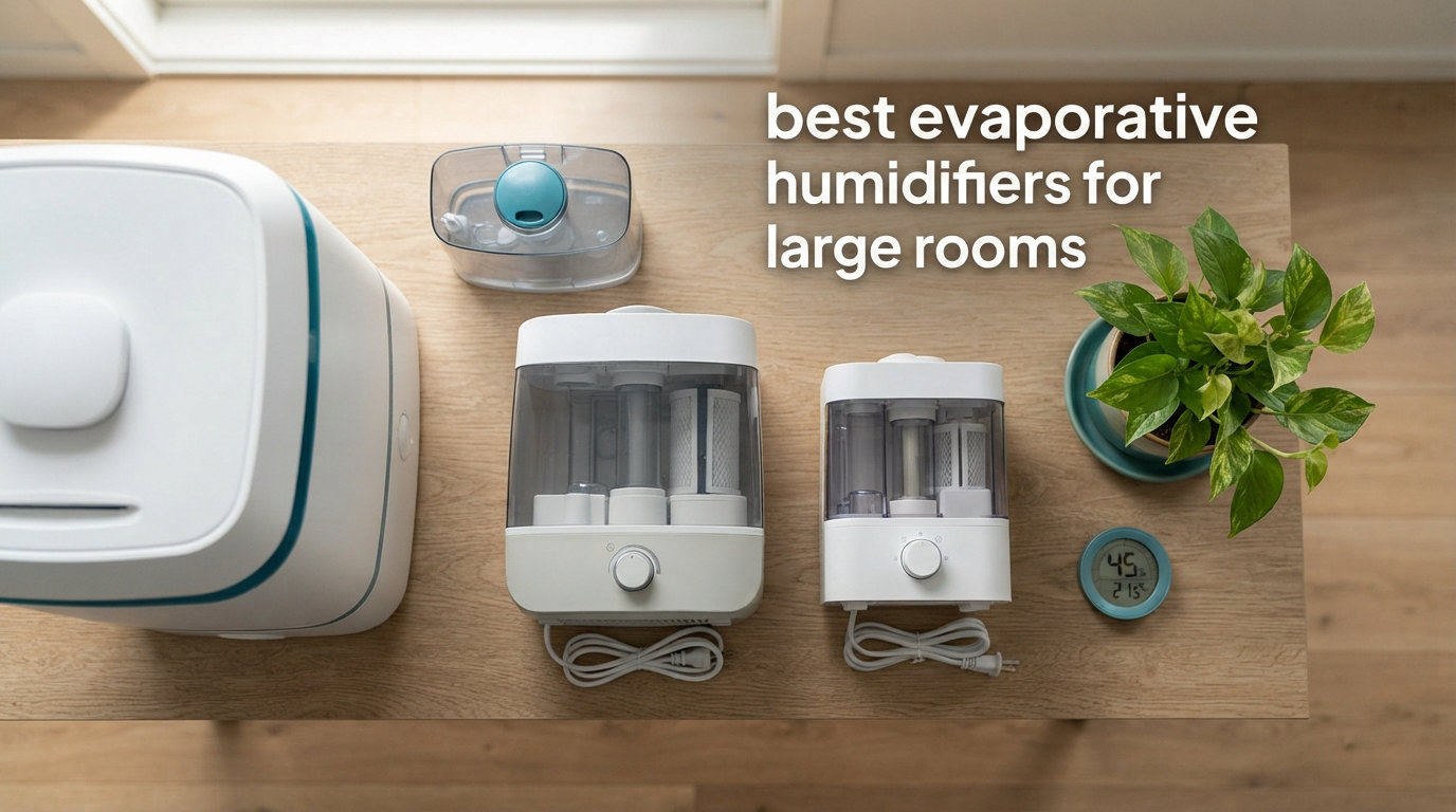 best evaporative humidifiers for large rooms