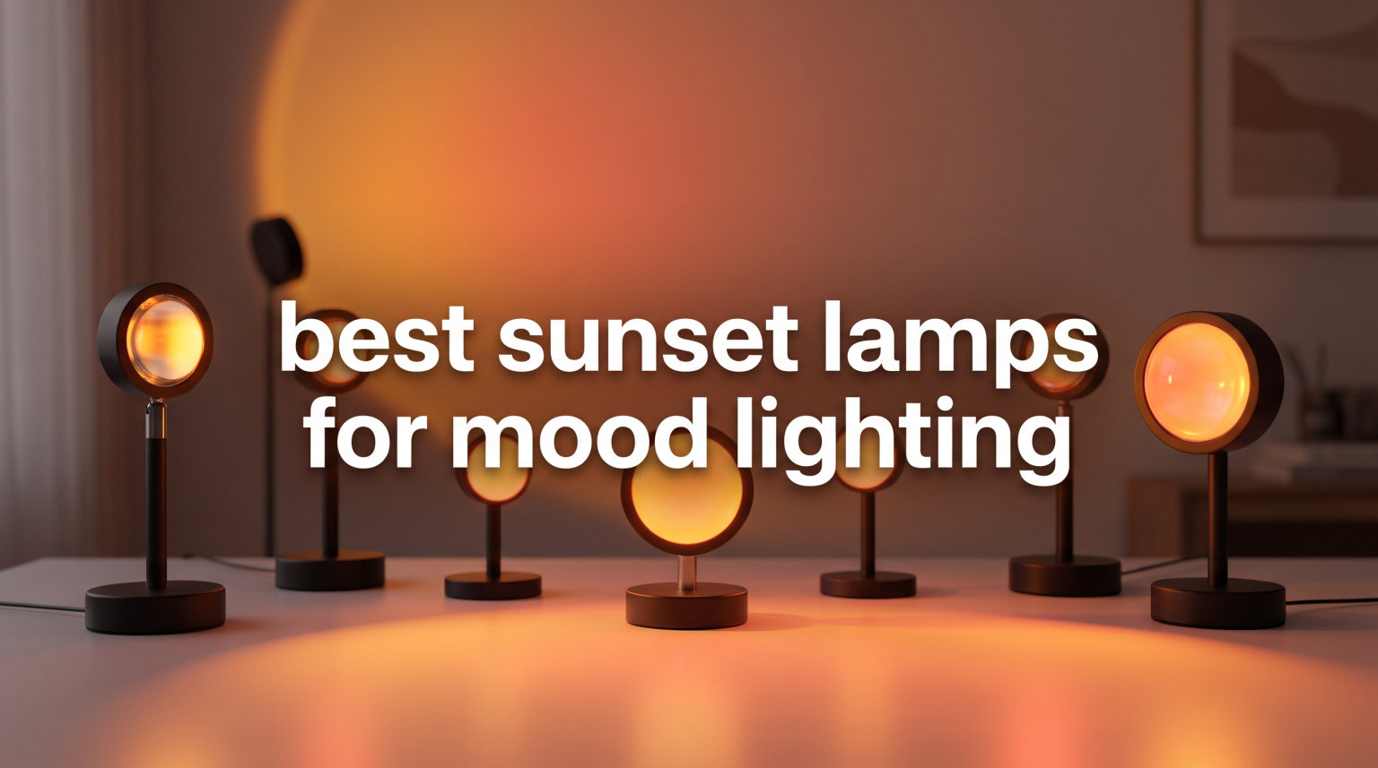 best sunset lamps for mood lighting