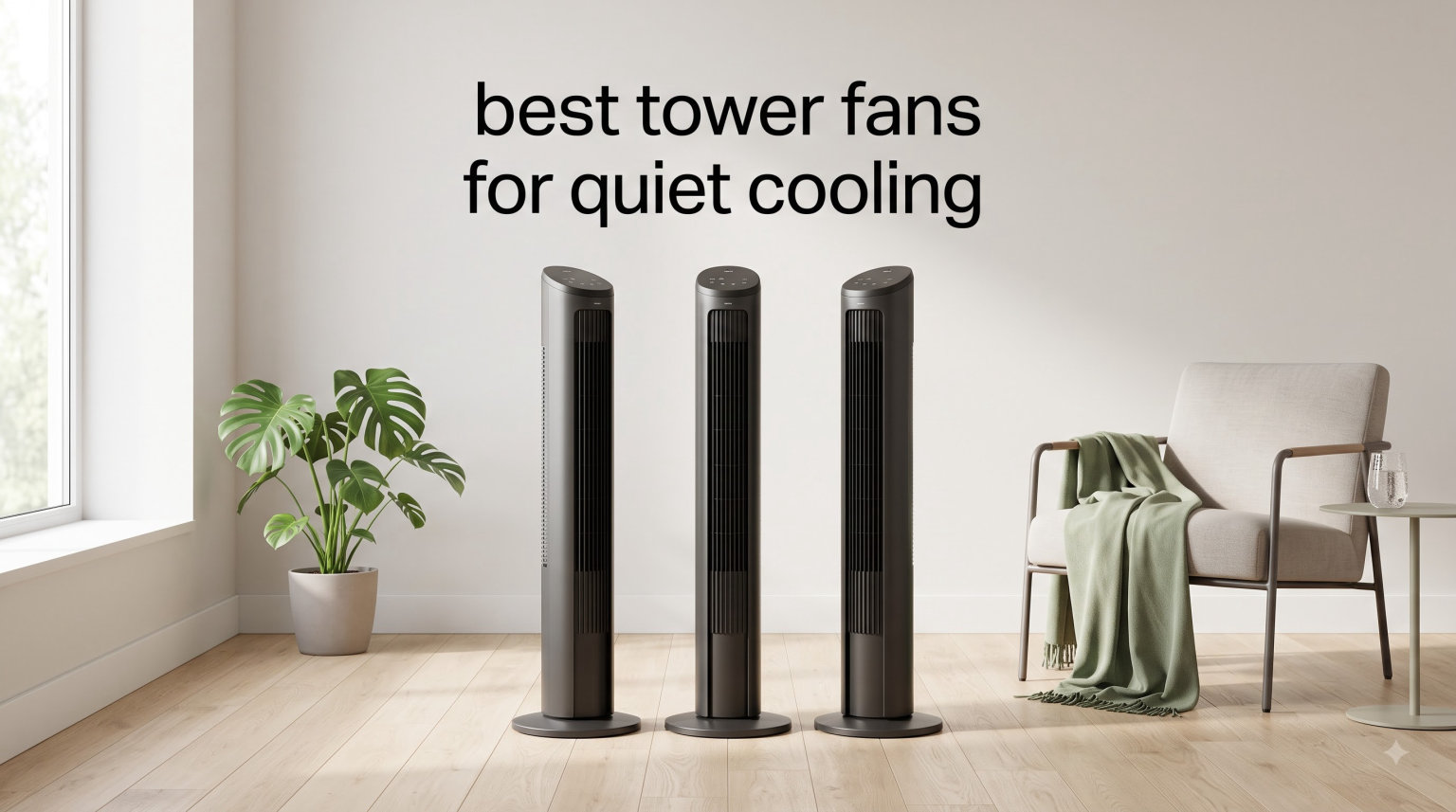 best tower fans for quiet cooling
