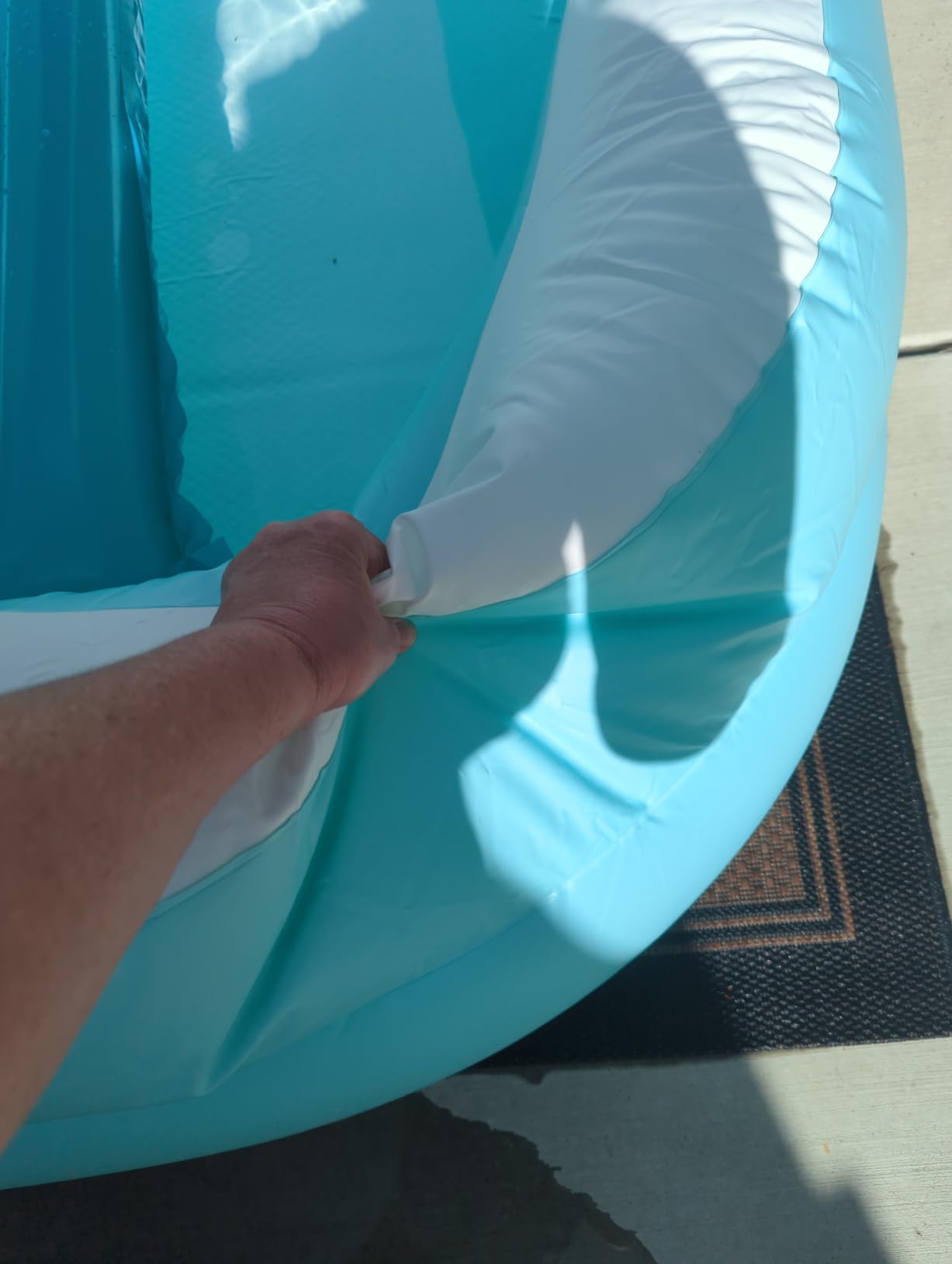 INTEX Rectangular Family Lounge Inflatable Swimming Pool for Kids & Adults | 58484EP - Outdoor Backyard Swim Center for Family Fun, 120in x 72in x 22in customer photo 2