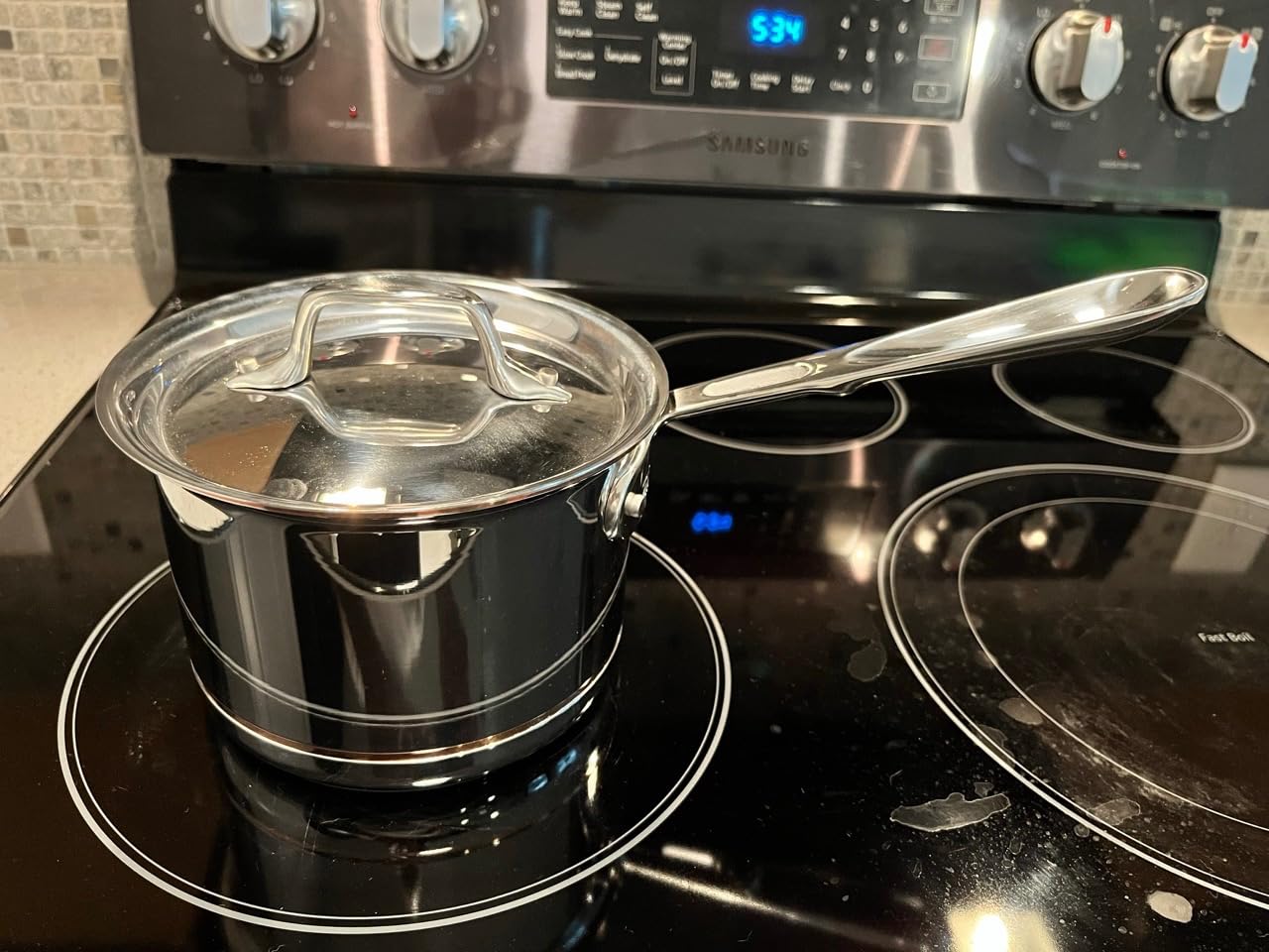All-Clad Copper Core Steel Cookware Set, 7-Piece, Made in the USA | Unmatched heat control and precision, Elegant Design, Essential Pots & Pan Set, Induction Compatible, Oven Safe up to 600F customer photo 1