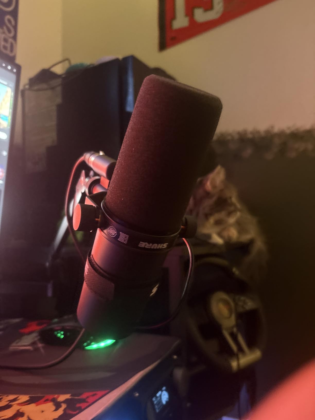 Shure SM7B Dynamic Vocal Microphone for Podcasting & Streaming | XLR studio dynamic mic for broadcast, podcast, recording, gaming and streaming; smooth warm vocals, rugged build customer photo 2