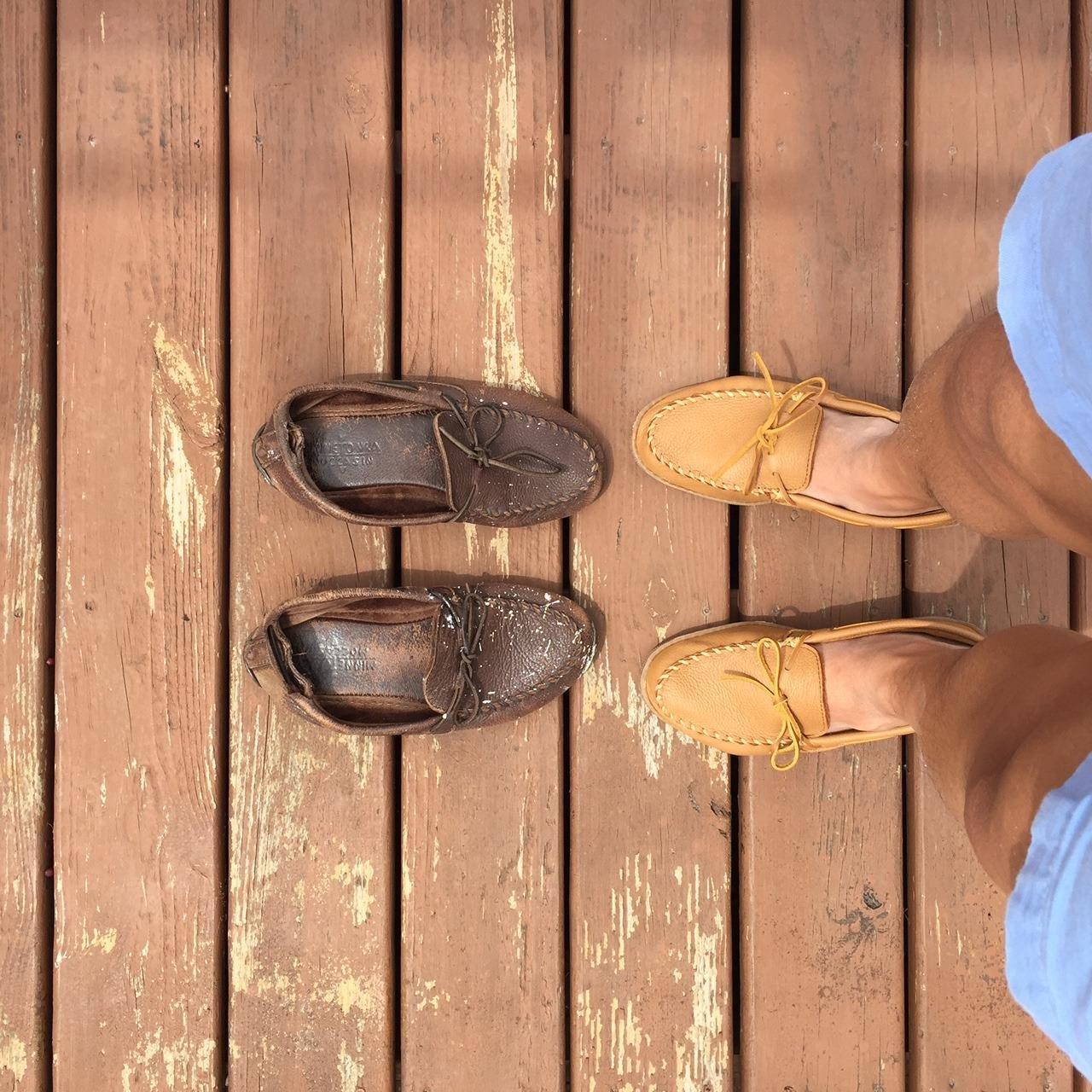 Minnetonka Men's Moosehide Classic Moccasin customer photo 1