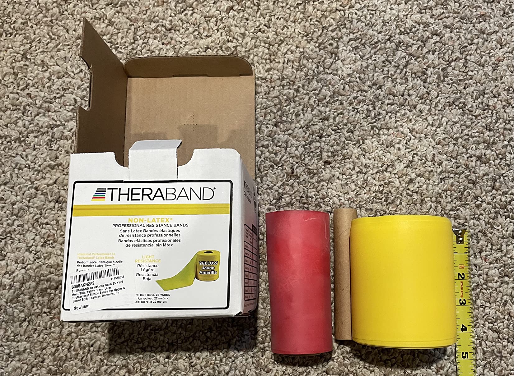 TheraBand Resistance Band, Gold, Max, 25-Yard Roll, Latex-Free, Elastic Band for Exercise, Physical Therapy, Yoga, Pilates, Stretching, Home Workouts, Color-Coded for Easy Resistance Levels customer photo 2