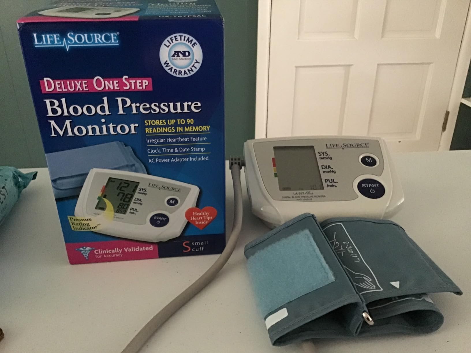 A&D Medical Blood Pressure Monitor for Home Use - UA-767PSAC Small Cuff (6.3-9.4