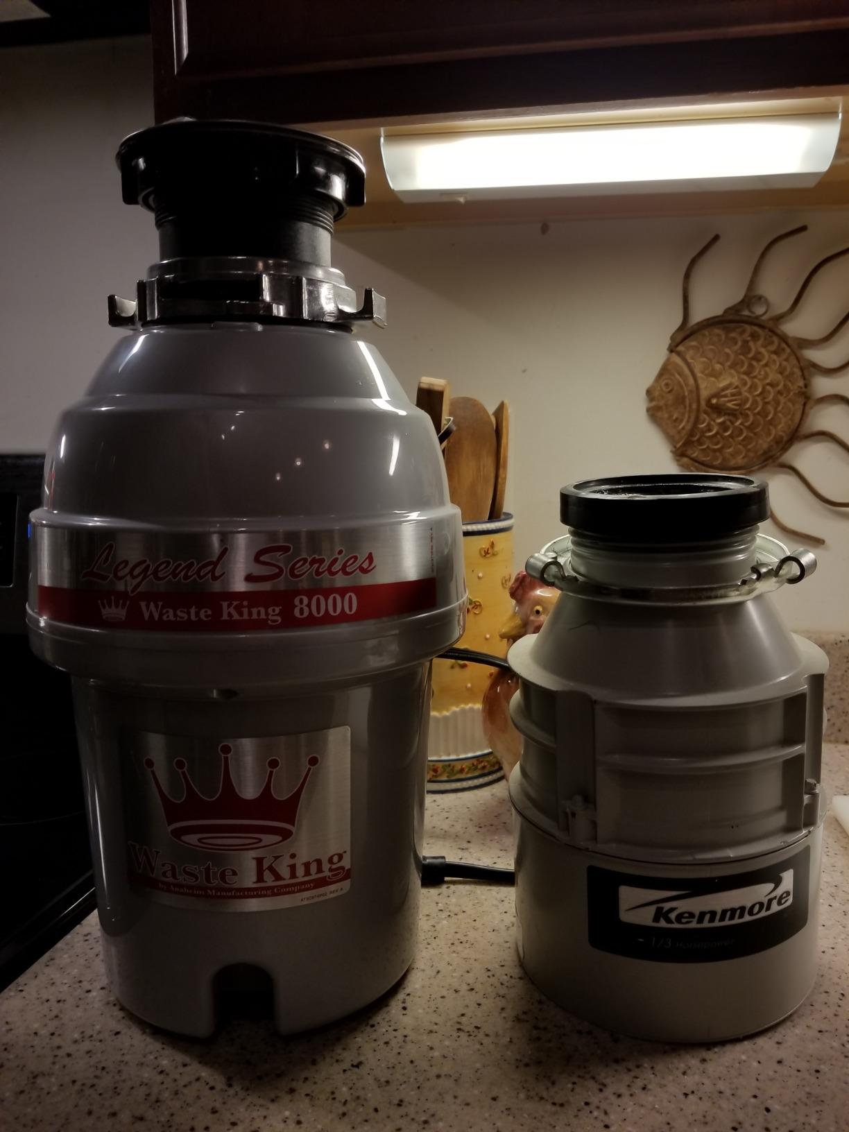 Waste King Garbage Disposal for Kitchen Sink with Power Cord, Food Waste Disposer, L-8000 customer photo 1