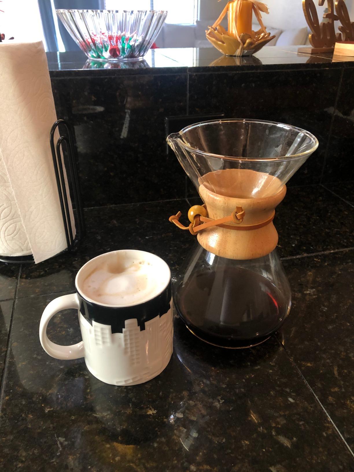 Chemex Pour-Over Glass Coffeemaker - Classic Series - 8-Cup - Exclusive Packaging | Manual Drip Coffee Brewer, Non-Porous Borosilicate Glass, Uses Bonded Filters, Sediment-Free customer photo 1