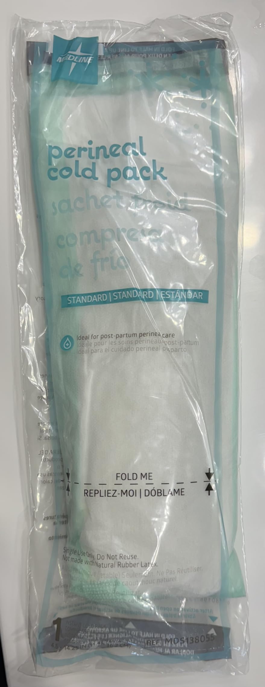 Medline Perineal Cold Packs for Postpartum Care (24 Count) Each Absorbent Pad is 4.5