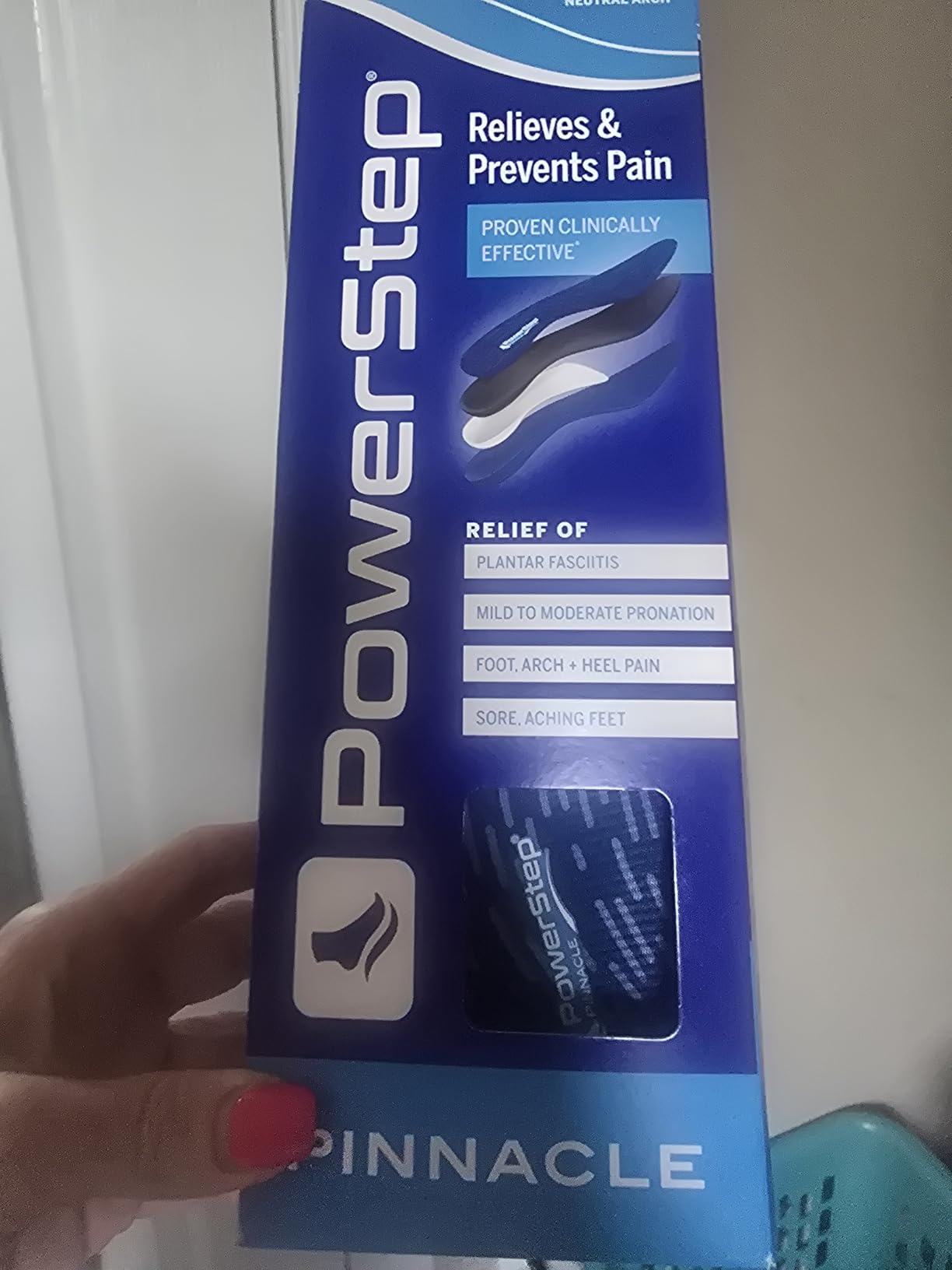PowerStep Pinnacle Insoles, Orthotics for Plantar Fasciitis Relief, Made in USA Orthotic Insoles, Arch Support Inserts with Moderate Pronation, #1 Podiatrist Recommended customer photo 2
