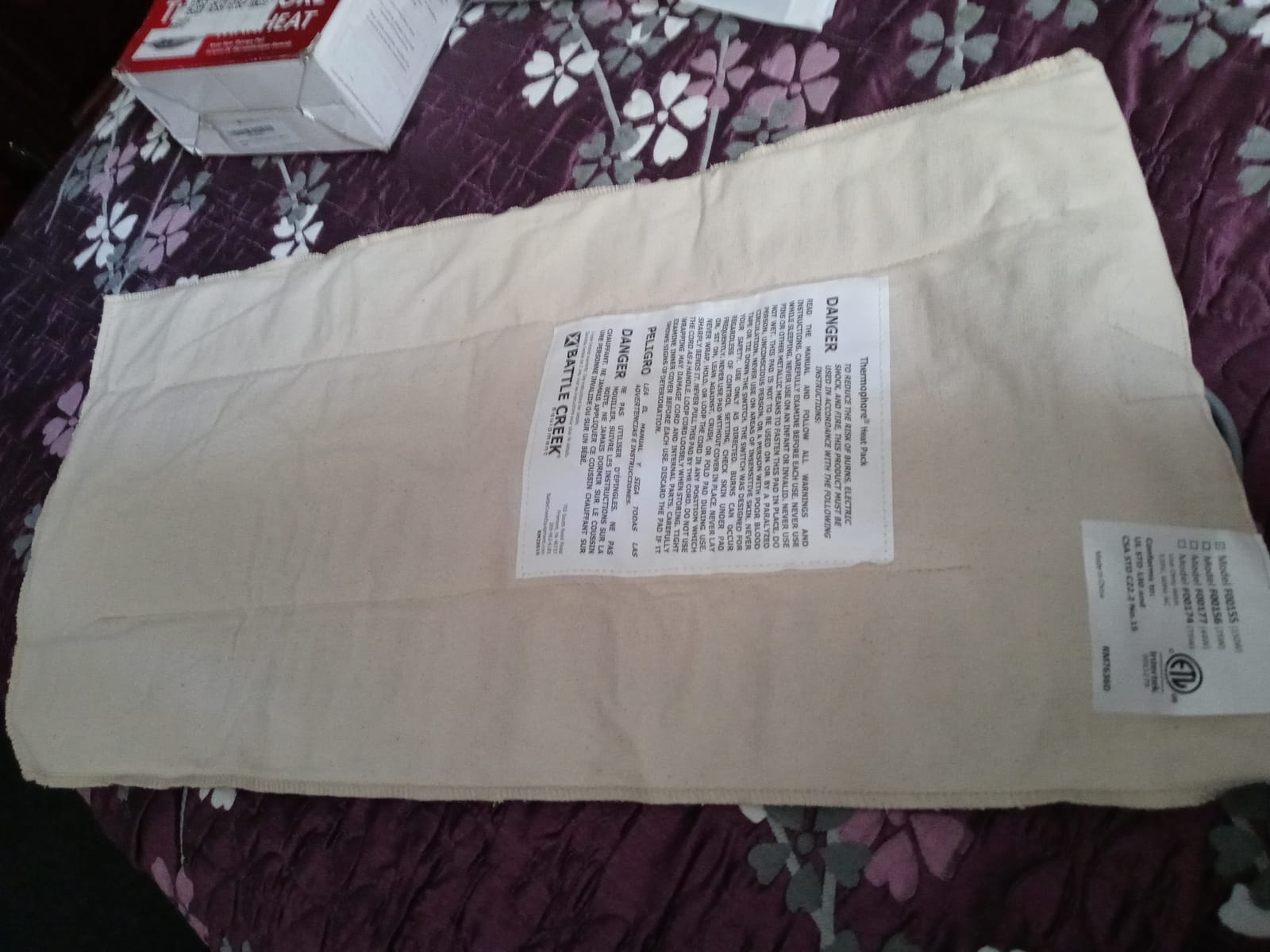 Thermophore MaxHeat Arthritis Pad Moist Heating Pad Size Large 14