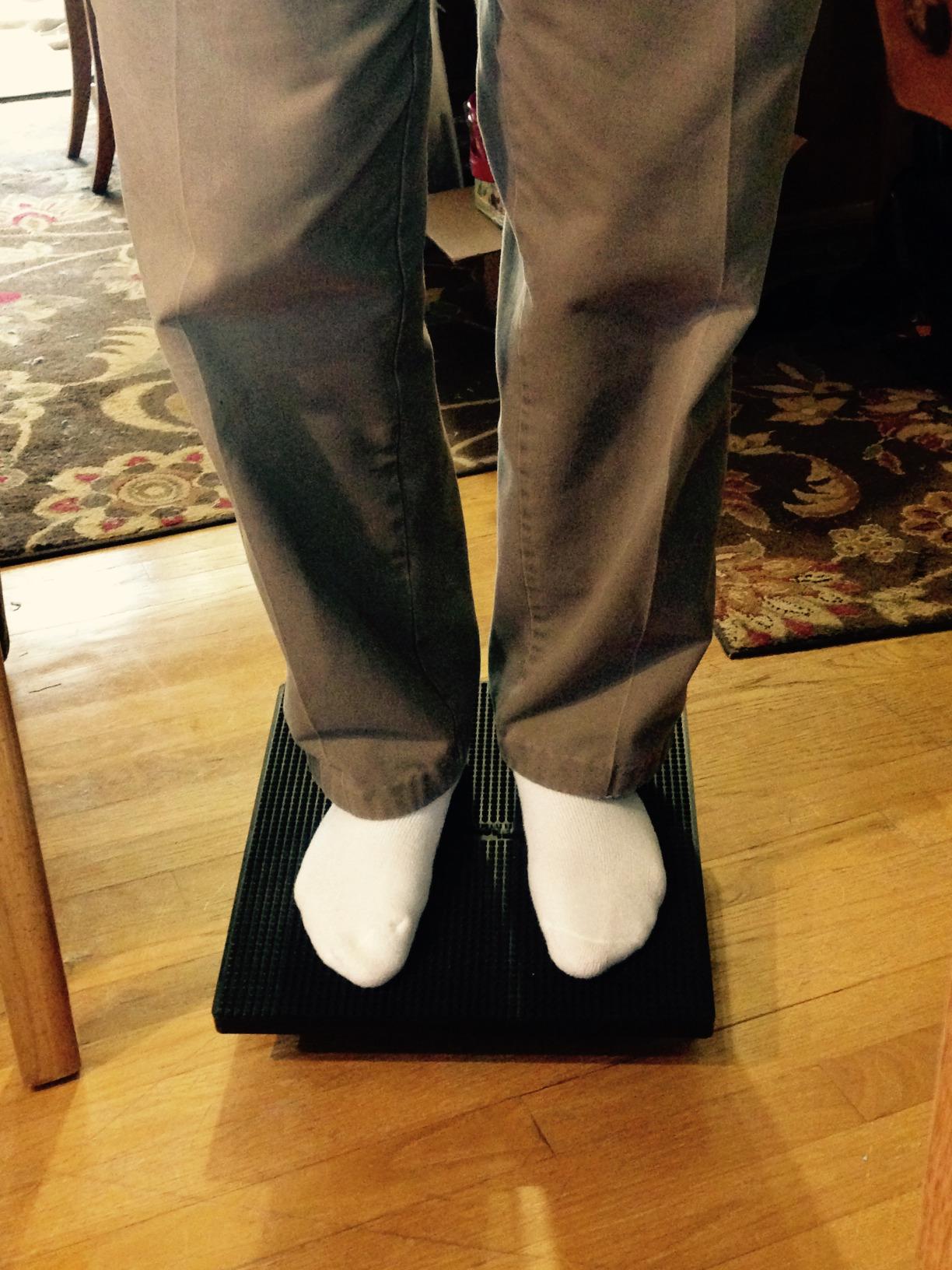 THERABAND Rocker Board, Wobble Balance Board, Core Strength Trainer, Black customer photo 1