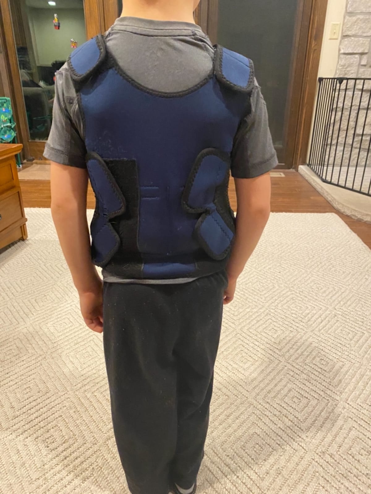 Fun and Function - Blue Weighted Compression Vest for Kids & Adults - Calming Sensory Compression Vest - Weighted Vest for Sensory Needs customer photo 1