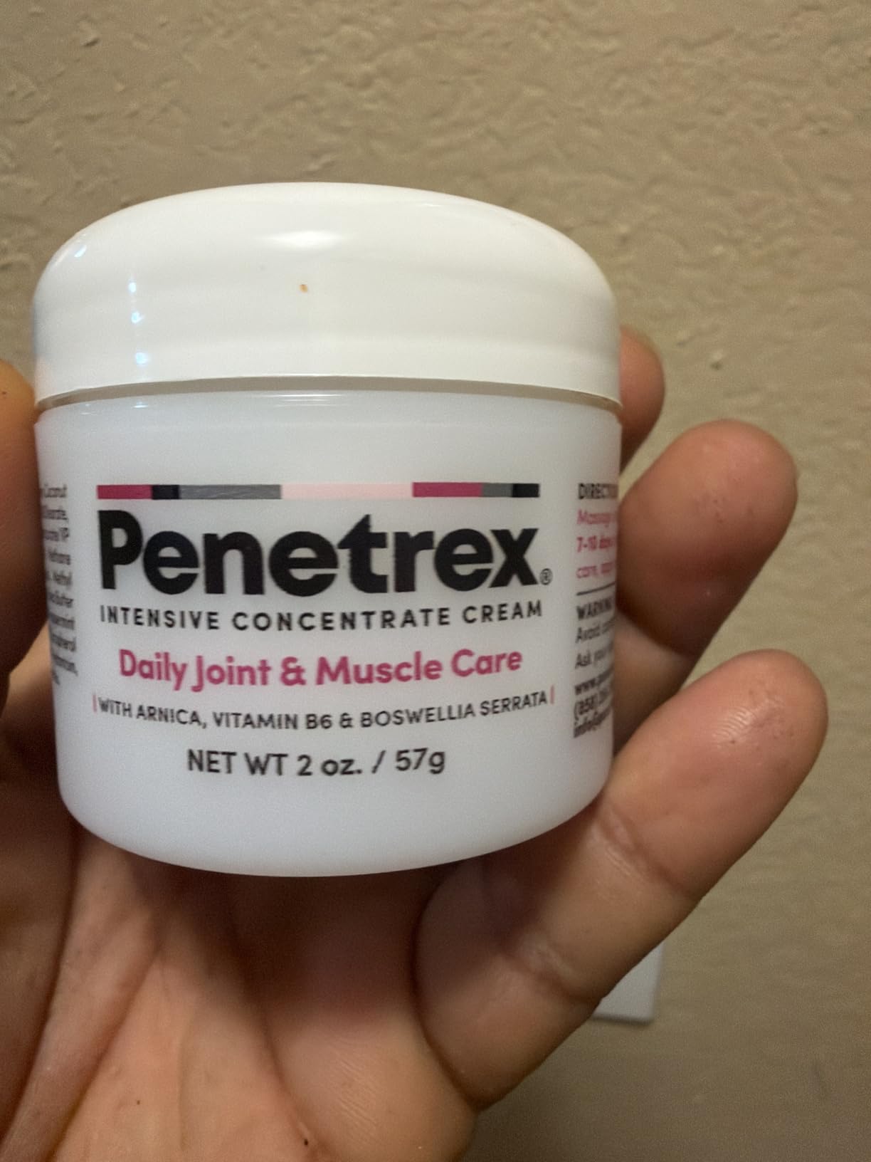 Penetrex Daily Joint & Muscle Care Cream - Soothing Botanical Formula with Arnica, Vitamin B6 & MSM - Lightweight Fast-Absorbing Cream for Everyday Movement - Non-Greasy - Light Scent- 2 oz customer photo 1