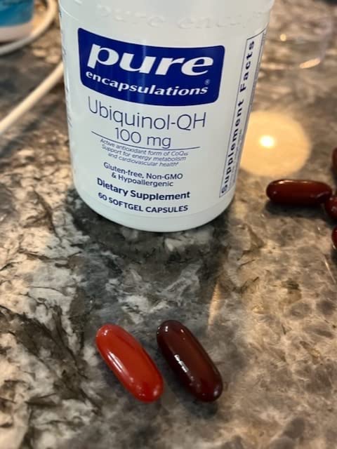 Pure Encapsulations Ubiquinol-QH, 60 Softgel Capsules | 100 mg CoQ10, Supports Energy Metabolism and Heart Health*, Coenzyme Antioxidants Supplement, Non-GMO customer photo 1