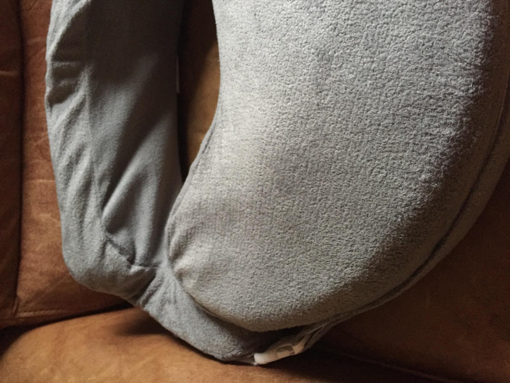 My Brest Friend Deluxe Nursing Pillow with 100% Organic Cotton Slipcover | Ergonomic Breastfeeding Pillow For Ultimate Support For Mom & Baby - Adjustable Backrest and Handy Side Pocket, Cream customer photo 2