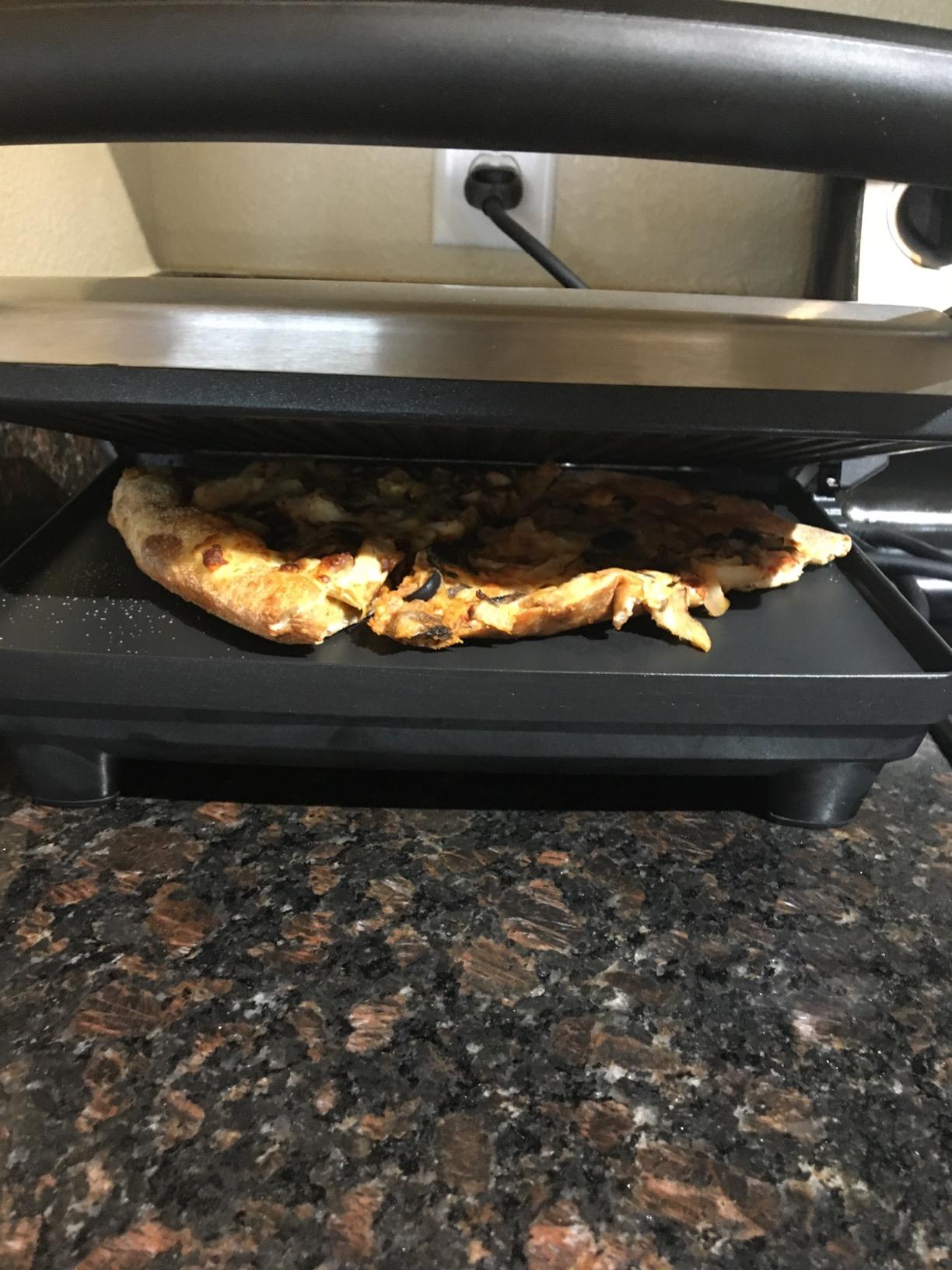 Breville BSG520XL Panini Duo Sandwich Maker, Brushed Stainless Steel | Toast two sandwiches at one with this nonstick press, creating restaurant-style grill marks every time | 2 slice customer photo 2