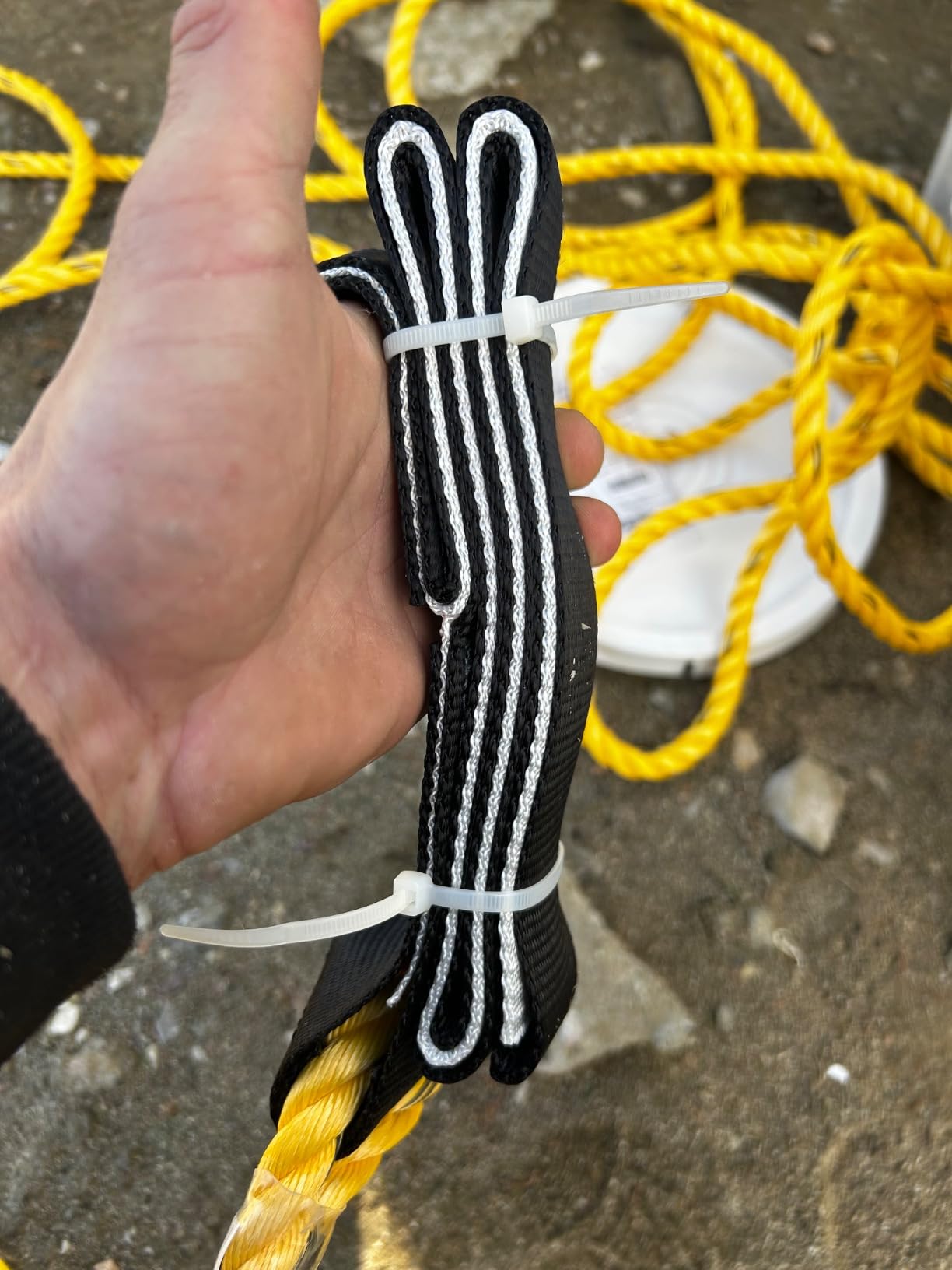 Guardian 00815 Rooftop Safety Kit - 50 ft Vertical Lifeline Assembly | Reusable Temper Anchor | Full Body Harness | Yellow Storage Bucket customer photo 2