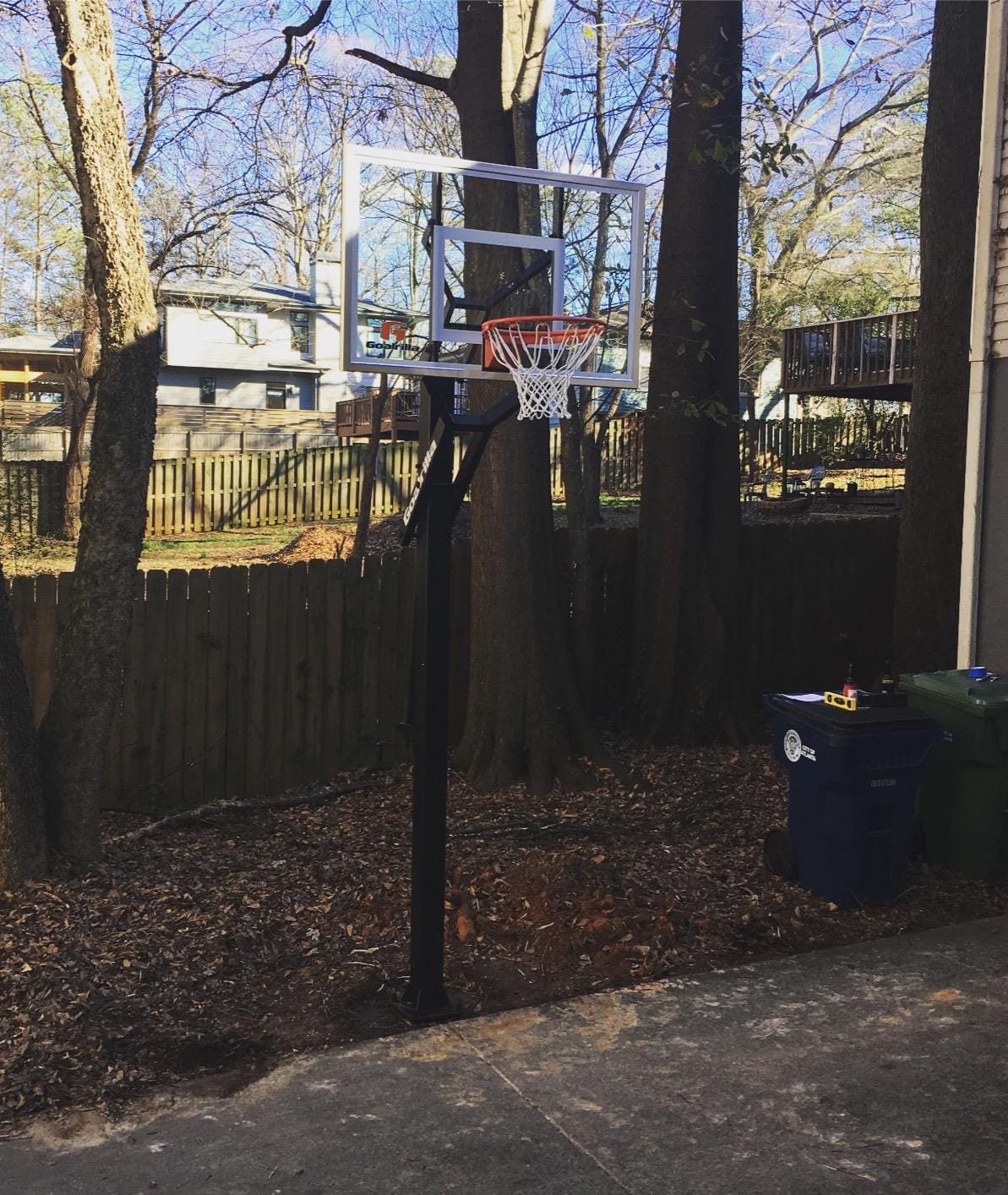Goalrilla GS54 In Ground Basketball Hoop with Adjustable Height Backboard and Pro-Style, Breakaway Rim customer photo 2