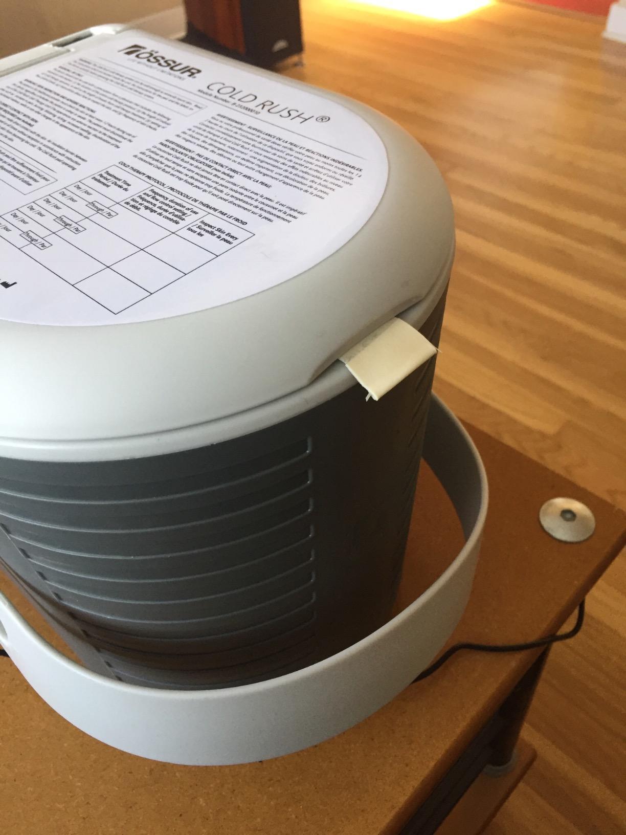 Ossur Cold Rush Cold Therapy Machine with Knee Pad - Quiet Cryotherapy System for Post-Surgery Recovery, Knee Replacement, ACL, Pain Relief & Swelling - Knee Pad Included customer photo 2