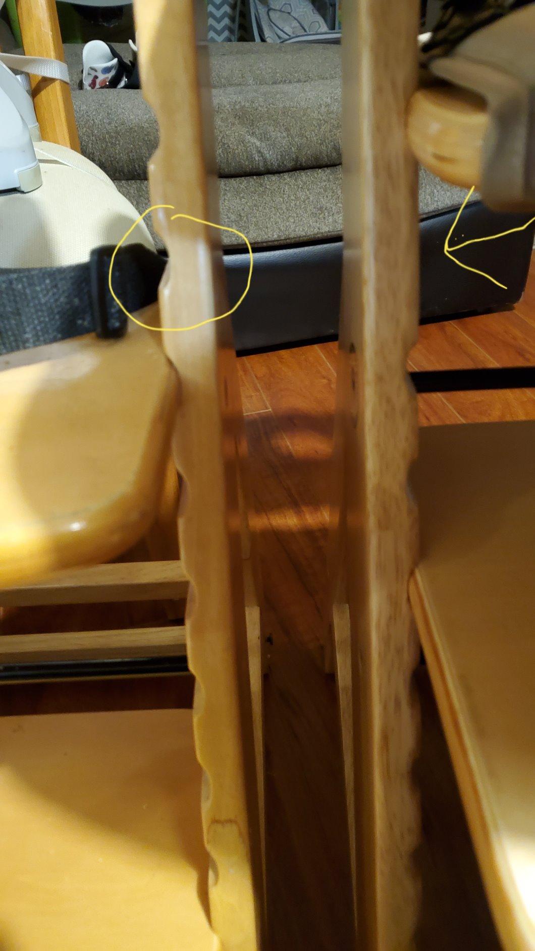 Height Right High Chair with Tray, Natural customer photo 2