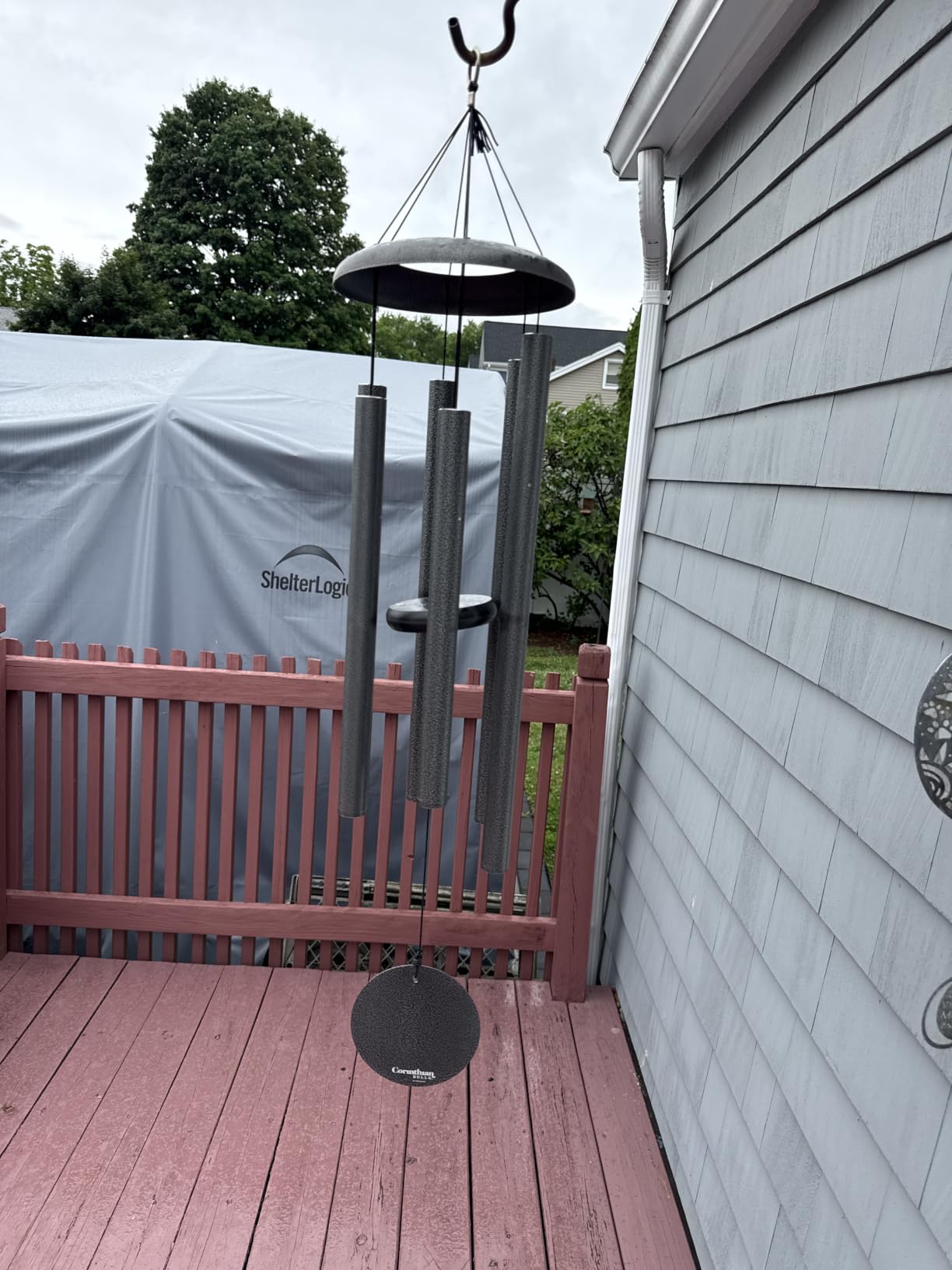 Corinthian Bells 44 Inch Black Large Deep Tone Wind Chimes for Outside, Modern Metal Wind Chime, Made in USA customer photo 1