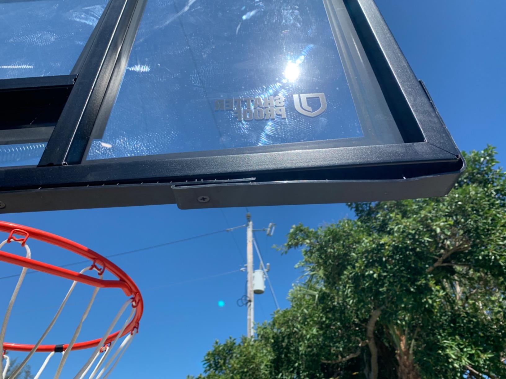 Lifetime 90061 Portable Basketball System, 52 Inch Shatterproof Backboard, Black customer photo 2