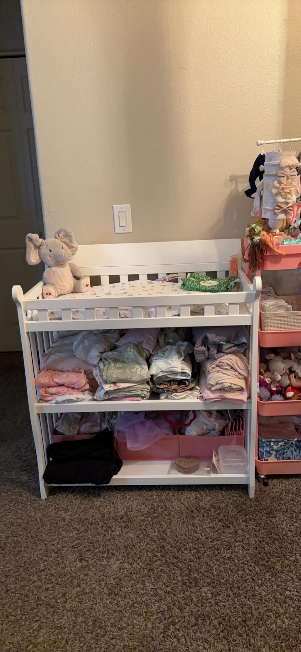 Delta Children Eclipse Changing Table with Changing Pad, White customer photo 2