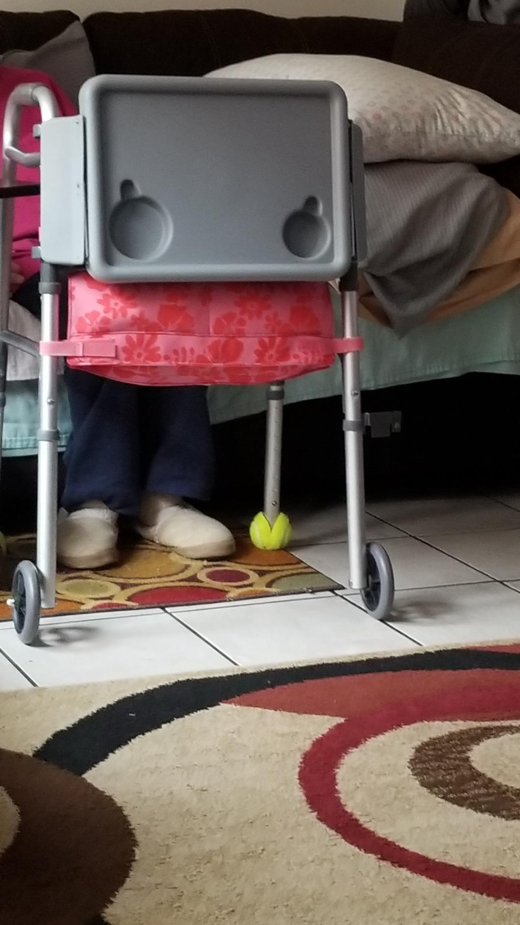 NOVA Folding Walker Tray Accessory - Flip-Up Walker Tray with 2 Cup Holders customer photo 1