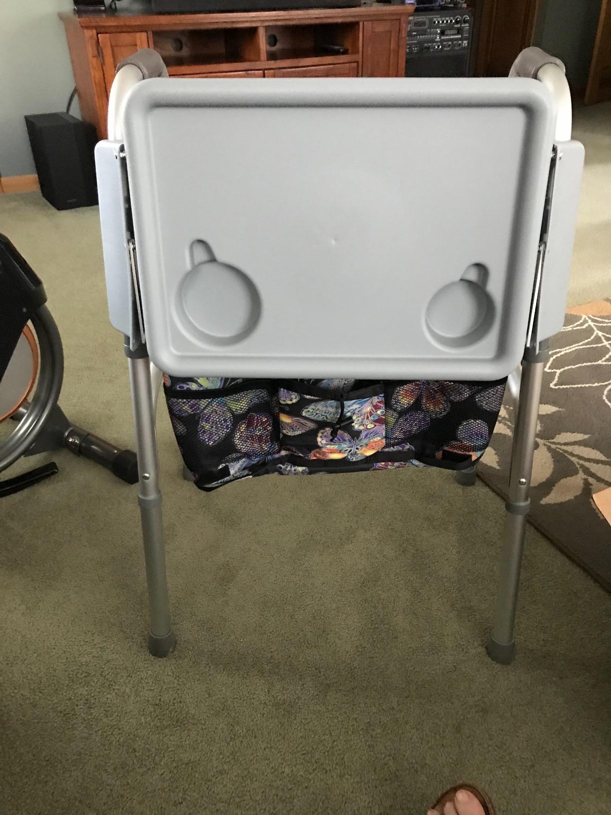 NOVA Folding Walker Tray Accessory - Flip-Up Walker Tray with 2 Cup Holders customer photo 2