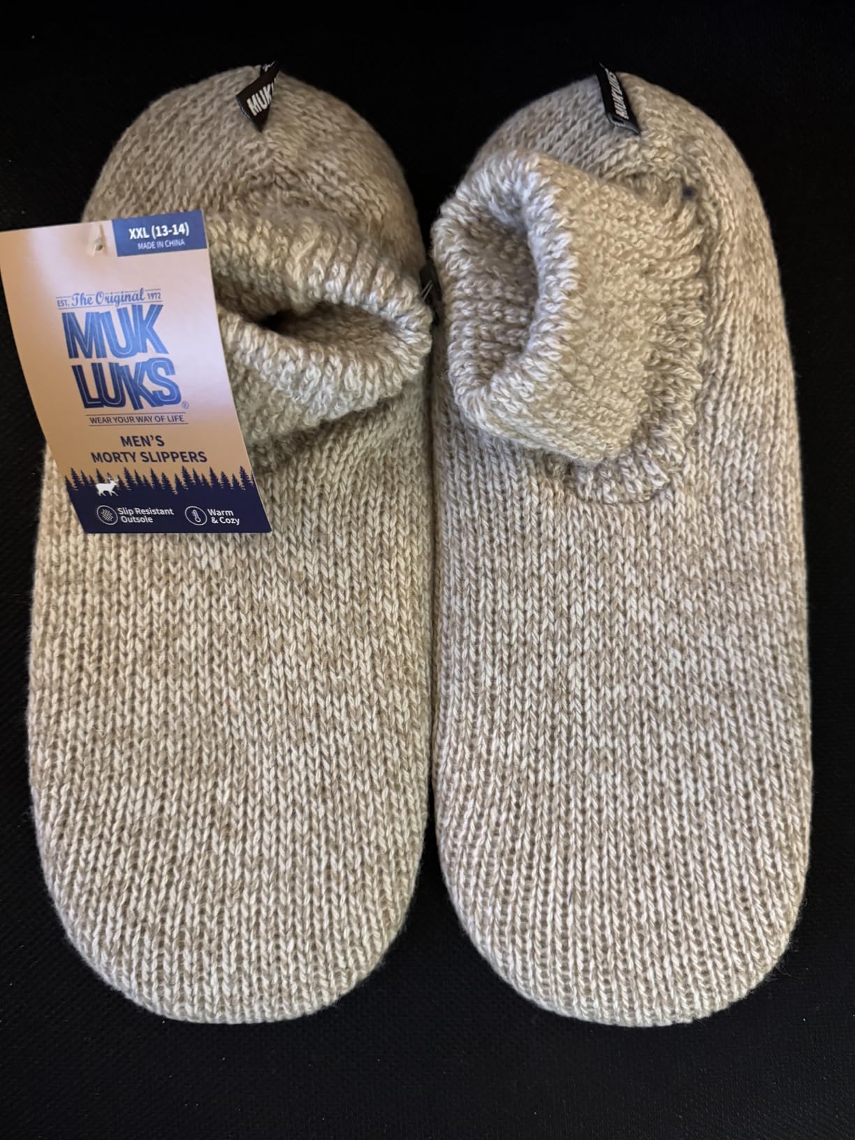 MUK LUKS Men's Morty Ragg Wool Slippers customer photo 2