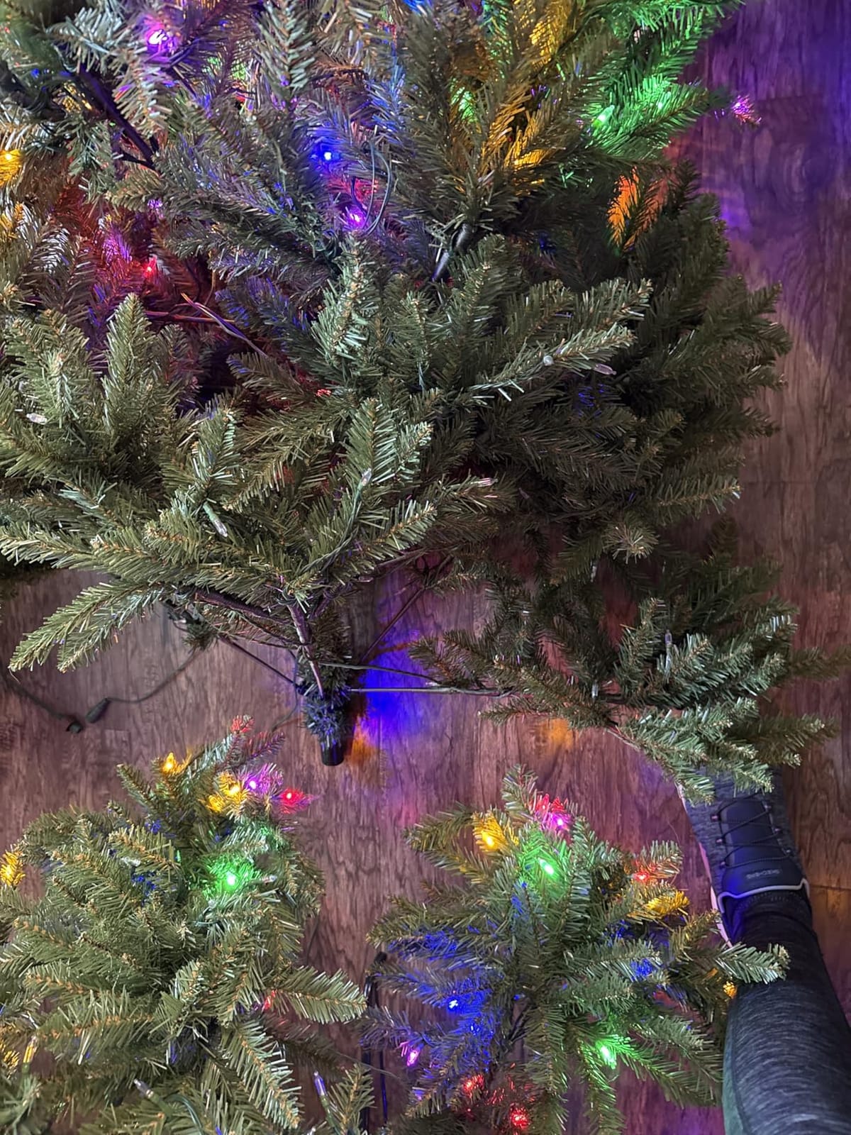 National Tree Company 7.5ft Pre-Lit Dunhill Fir Artificial Christmas Tree | 700 LED Lights, 10 Light Functions, 2,514 Tips, Foot Pedal, Includes Stand, Green customer photo 1