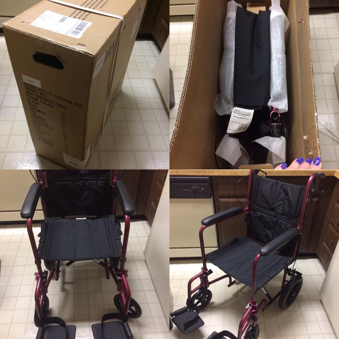 Karman 23 lbs Transport Wheelchair with Companion Brakes customer photo 1
