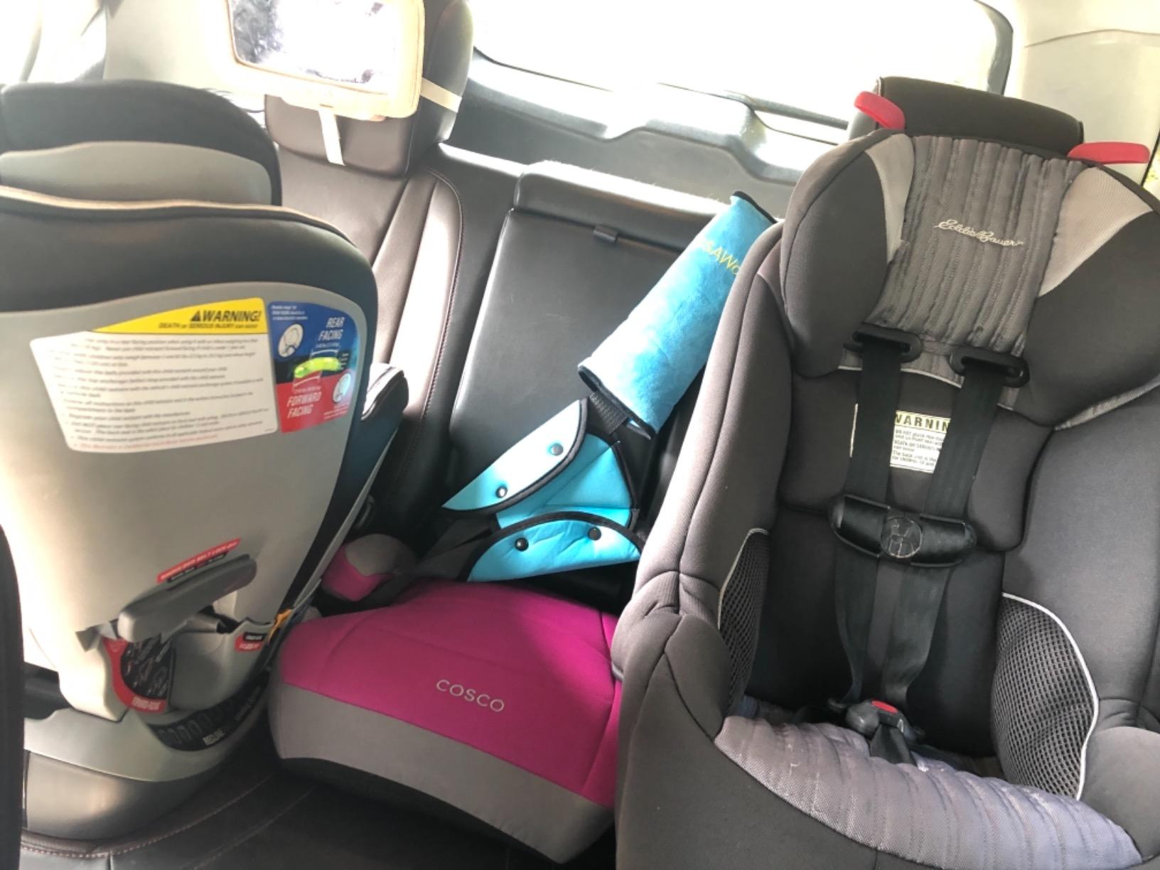 Cosco Topside Backless Booster Car Seat, Lightweight Booster Seats for Cars 40-100 lbs, Backless Booster Seat for Car, Leo customer photo 2