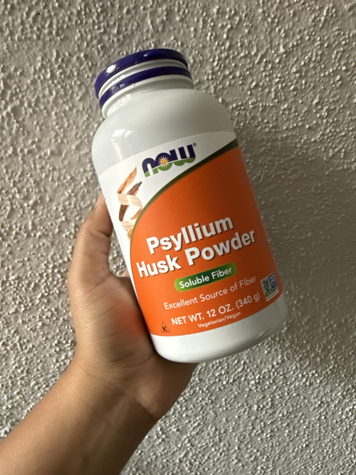 NOW Foods Supplements, Psyllium Husk Powder, Non-GMO Project Verified, Soluble Fiber, 12-Ounce customer photo 1