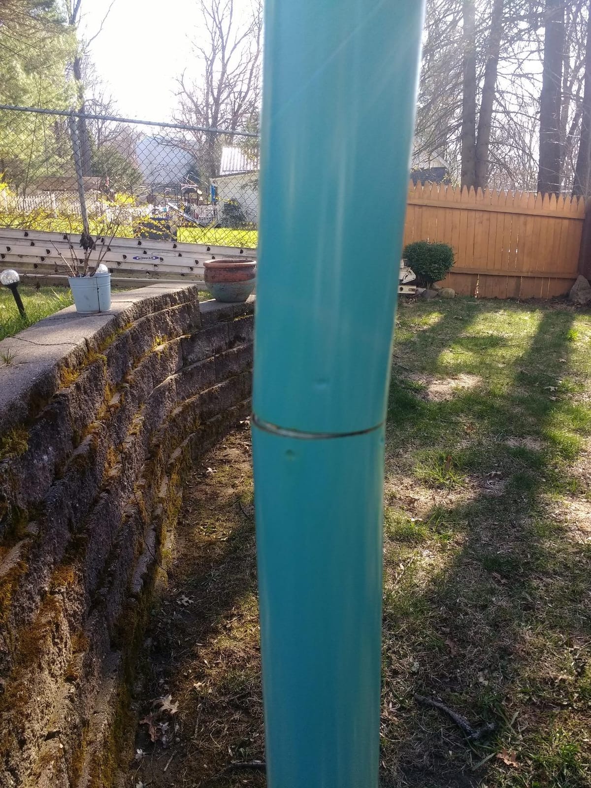 Fire Sense 61130 All Seasons Patio Heater With Wheels 48,000 BTU Output Electronic Ignition System Portable Outdoor Propane Heater Patio Heater - Aqua Blue customer photo 2