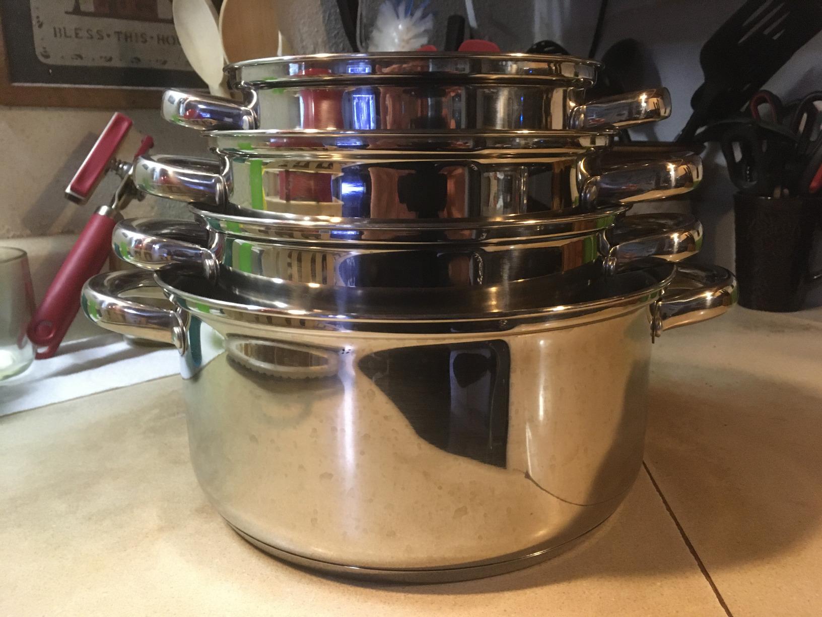 Cook N Home Kitchen Cookware Sets, 12-Piece Basic Stainless Steel Pots and Pans customer photo 1