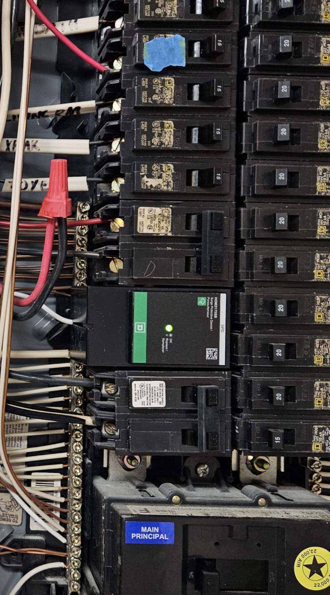 Square D by Schneider Electric HOM2175SB Homeline SurgeBreaker, Surge Protection Device, 25kA, 120/240V, 1-Phase, 3-Wire customer photo 1