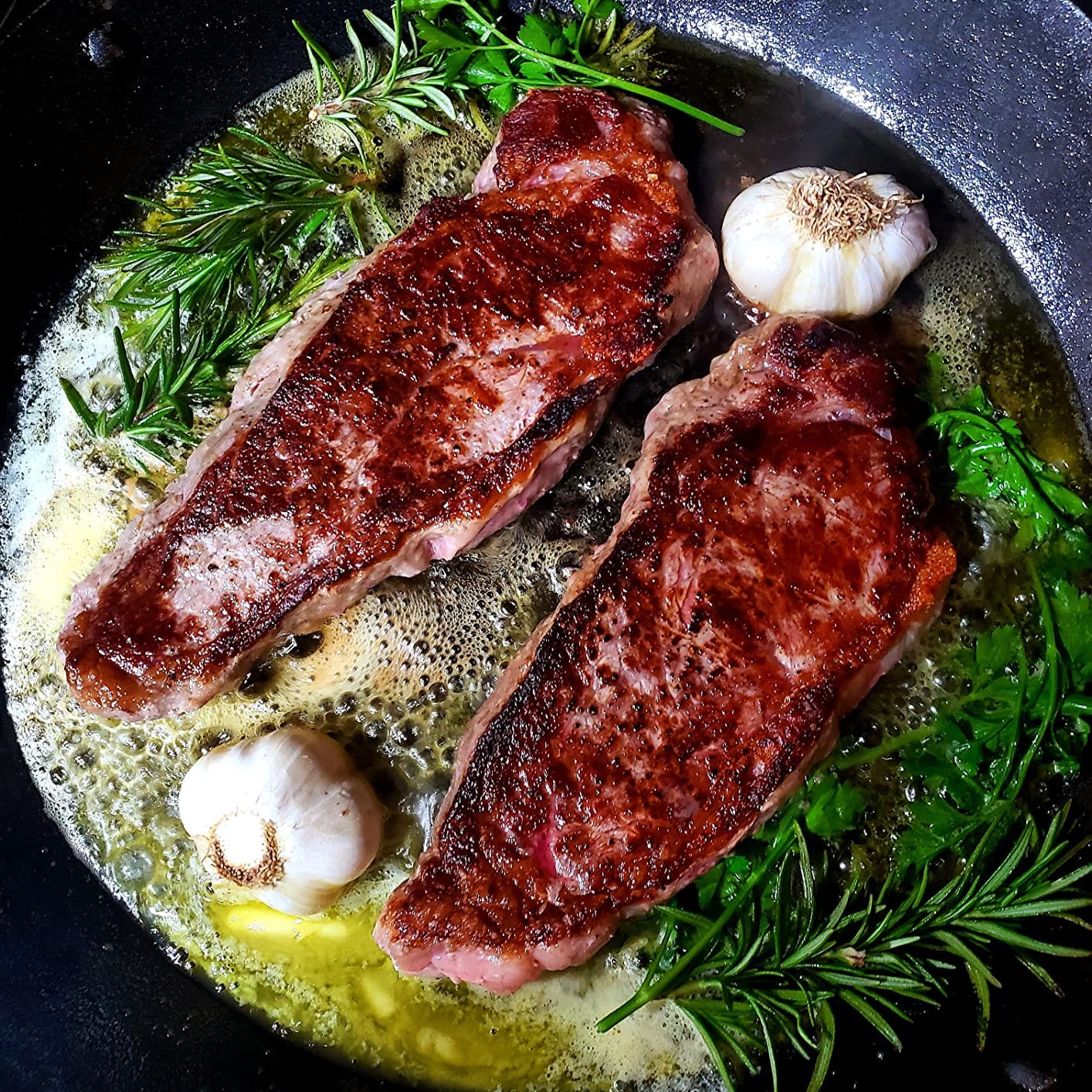 Lodge Pre-Seasoned Carbon Steel Skillet, Long Handle, 15 Inches | Lightweight Carbon Steel Skillet for High-Heat Cooking, Quick Temperature Response, Oven & Stovetop Safe customer photo 1