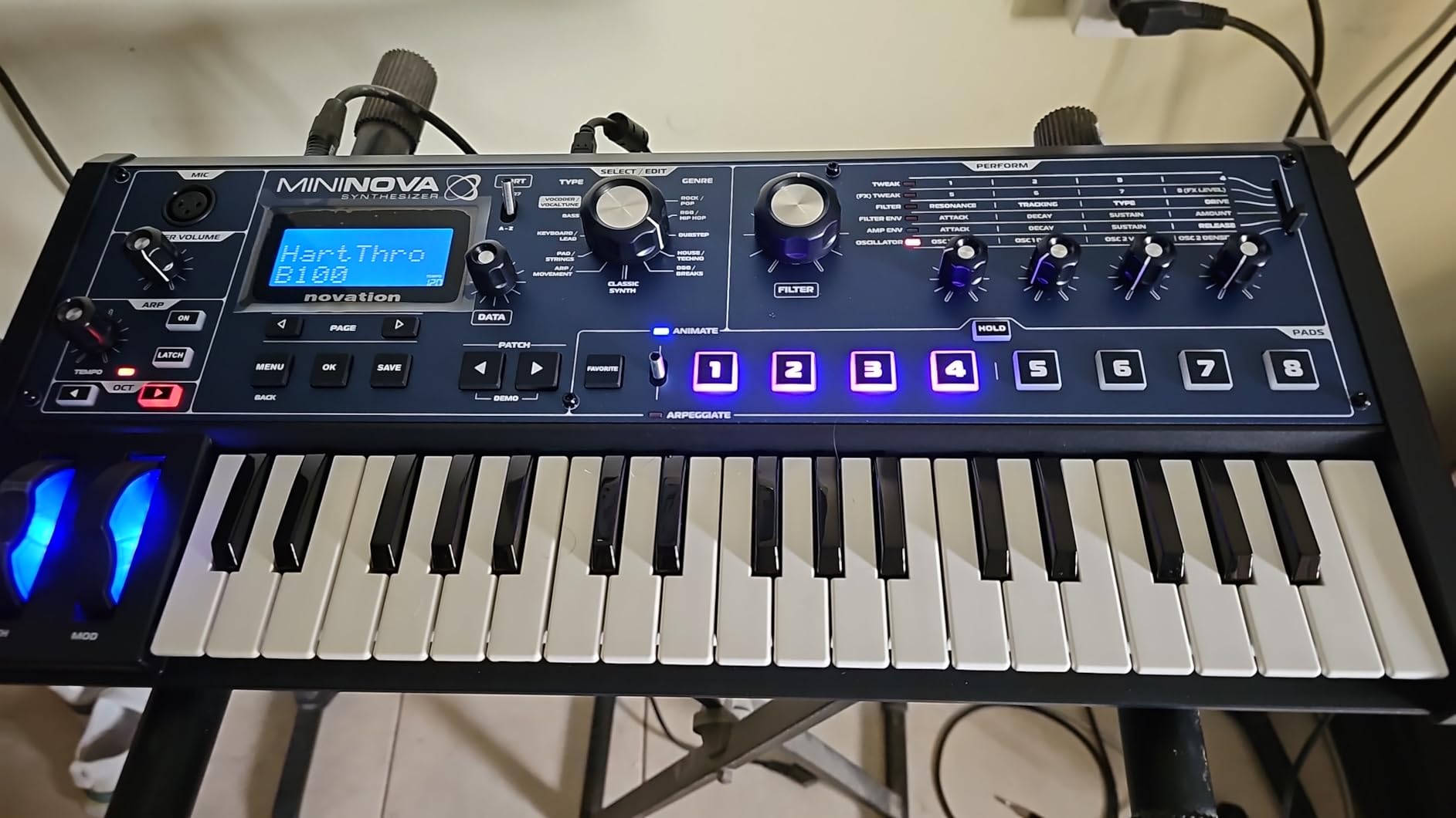 Novation MiniNova Analog Modeling Synthesizer | USB, 37 Mini Keys, Analog Modeling, 18-Voice Polyphony, Built-In Vocoder, 256 Presets, 5 Effects Per Voice, Animate Buttons customer photo 2