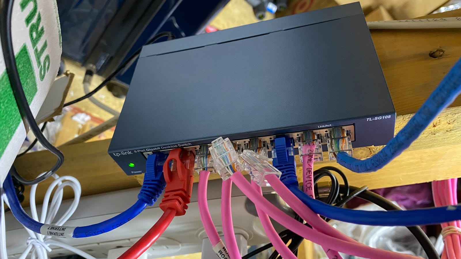 TP-Link 8 Port Gigabit Ethernet Network Switch - Ethernet Splitter | Plug & Play | Fanless | Sturdy Metal w/ Shielded Ports | Traffic Optimization | Unmanaged | Lifetime Protection (TL-SG108) customer photo 2